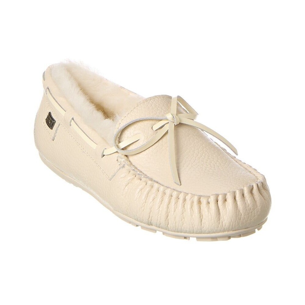 Australia Luxe Collective PROST PALE Moccasin Fur Lined Loafer Womens 10 NEW